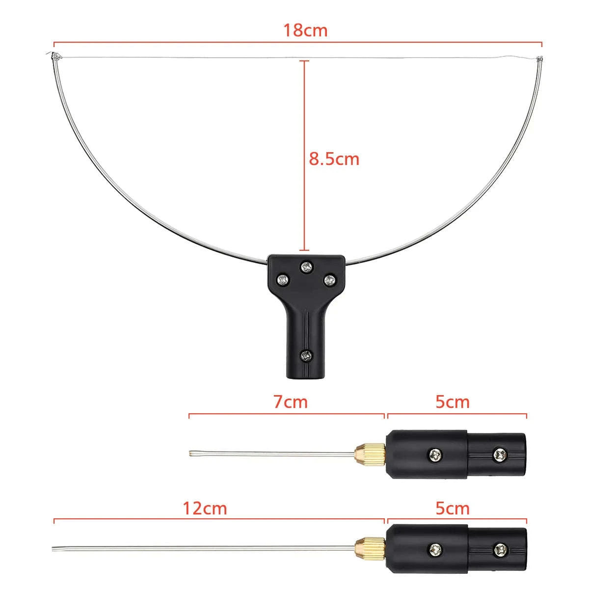 3-in-1 Electric Foam Cutter Kit with Hot Knife & Bow Tool-United States