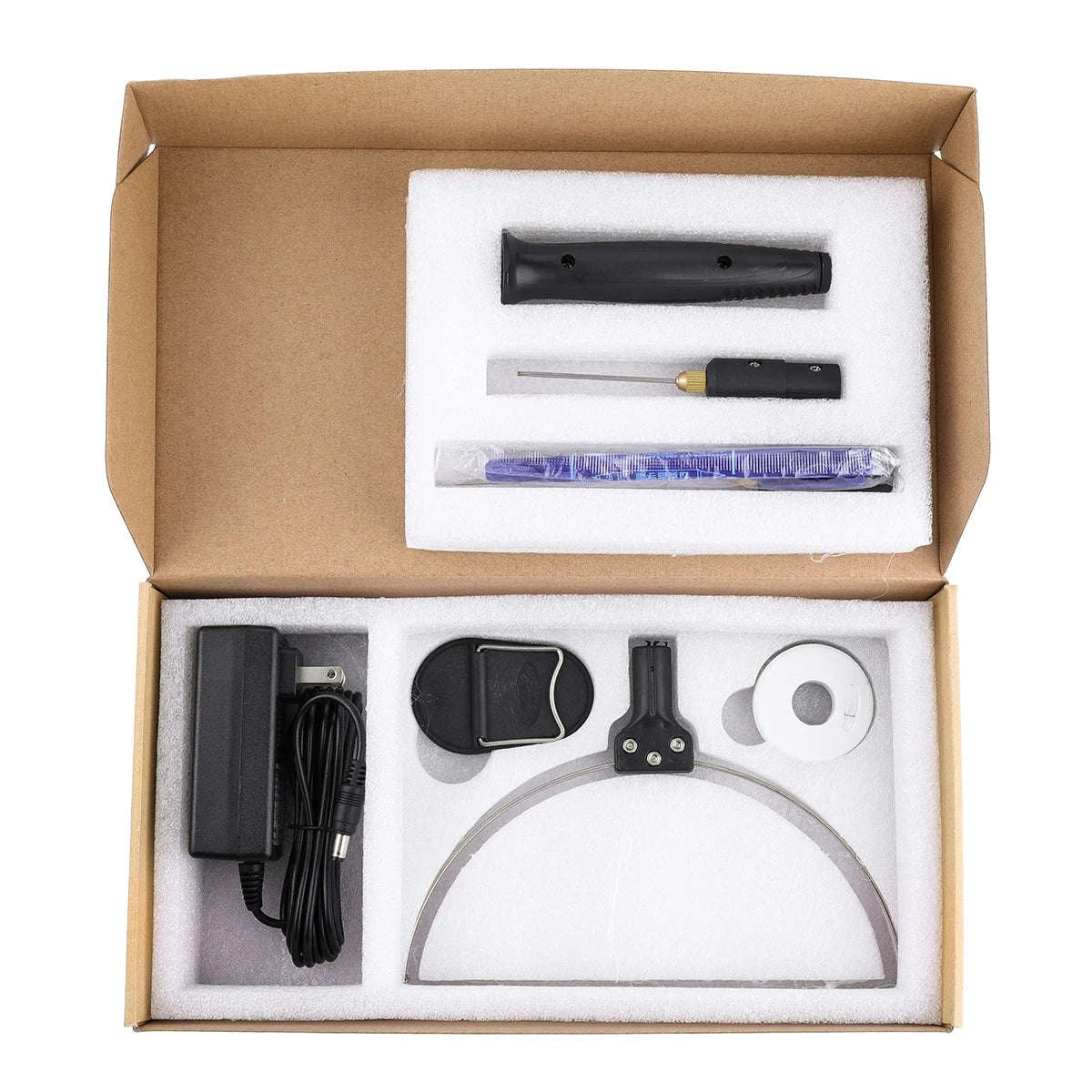 3-in-1 Electric Foam Cutter Kit with Hot Knife & Bow Tool-United States