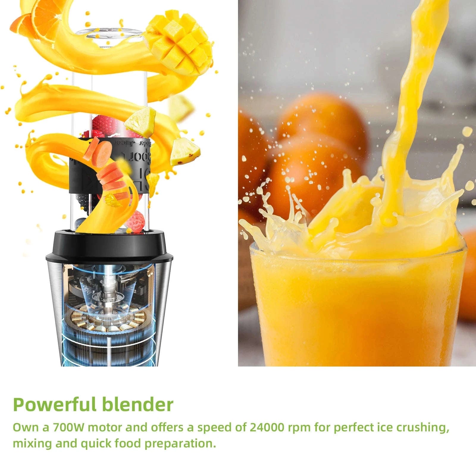 3-in-1 Food Processor 700W Blender, Chopper and Grinder-TB23M / US / United States