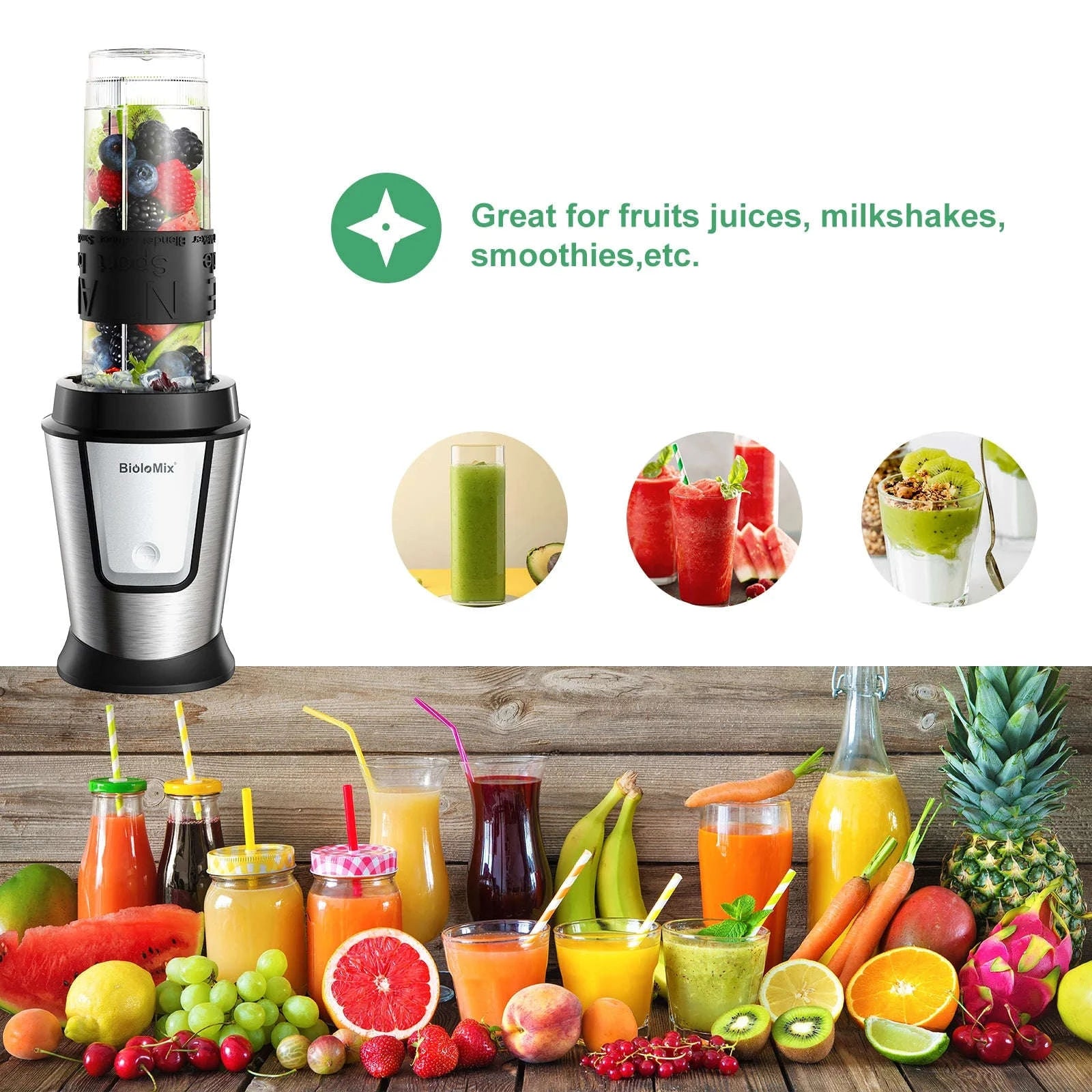 3-in-1 Food Processor 700W Blender, Chopper and Grinder-TB23M / US / United States