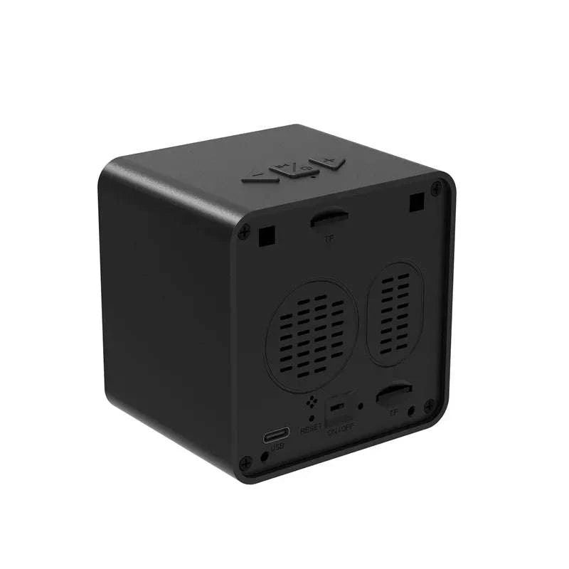 3 in 1 HD 1080P Wifi IP Clock Camera Desk Bluetooth Speakers Time Display Video Recorders Home Office Video Surveillance Camera-camera with 128GB
