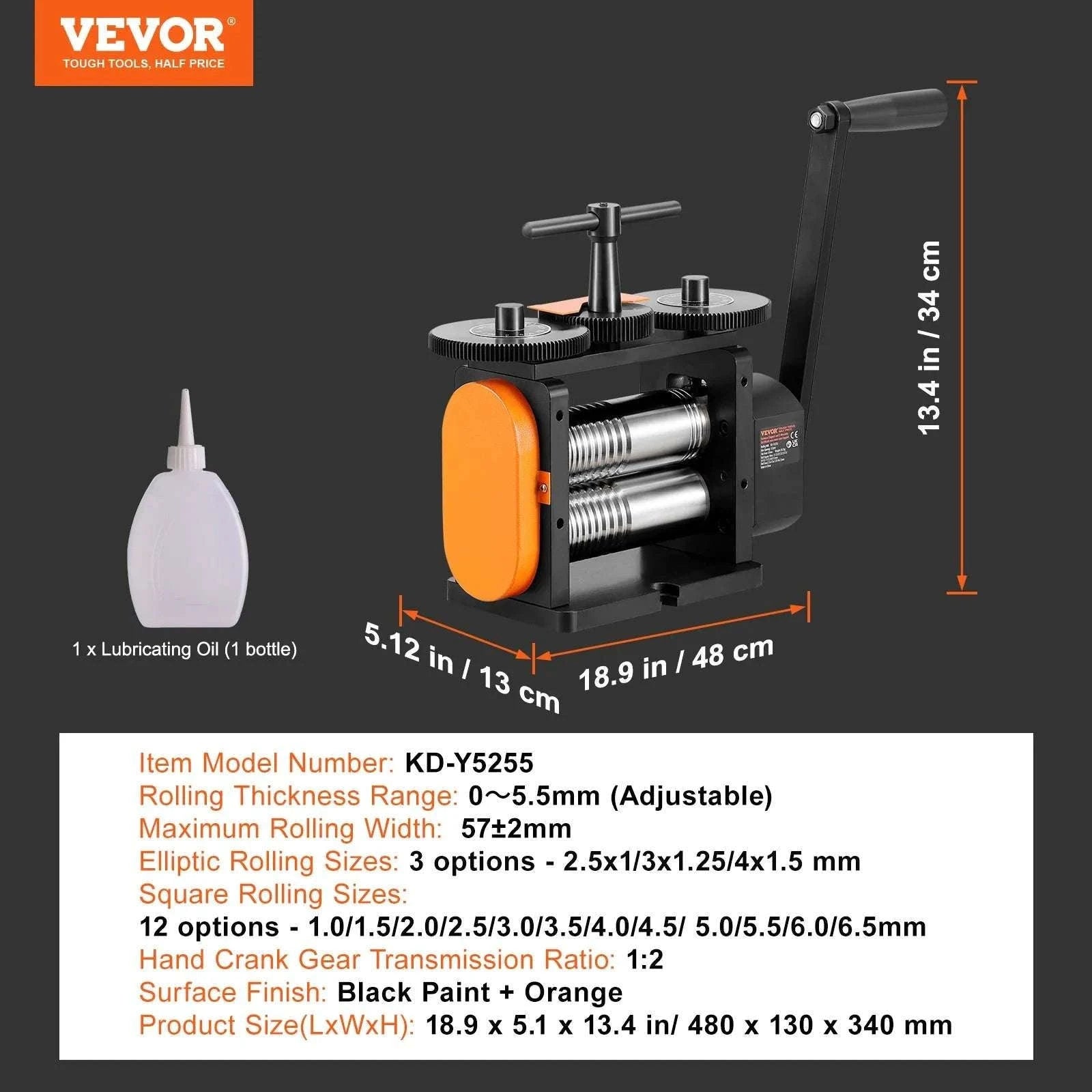 3-in-1 Jewelry Rolling Mill Machine for Sheet, Wire & Metal Forming-75mmW 0.03-6.5mmT / United States