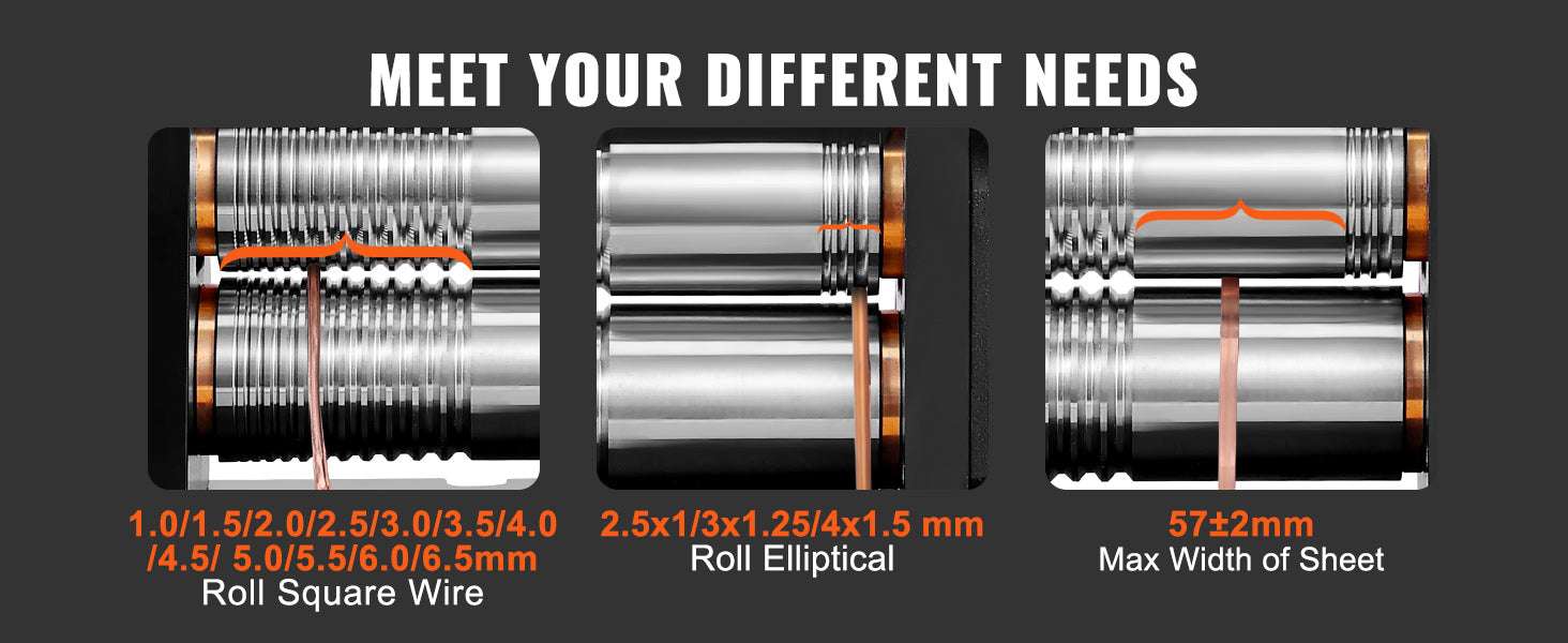 3-in-1 Jewelry Rolling Mill Machine for Sheet, Wire & Metal Forming-76mmW 0.1-7mmT / United States