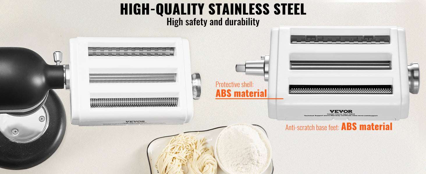 3-in-1 Pasta Attachment for KitchenAid Mixer with Roller & Cutters-3 in 1 / United States