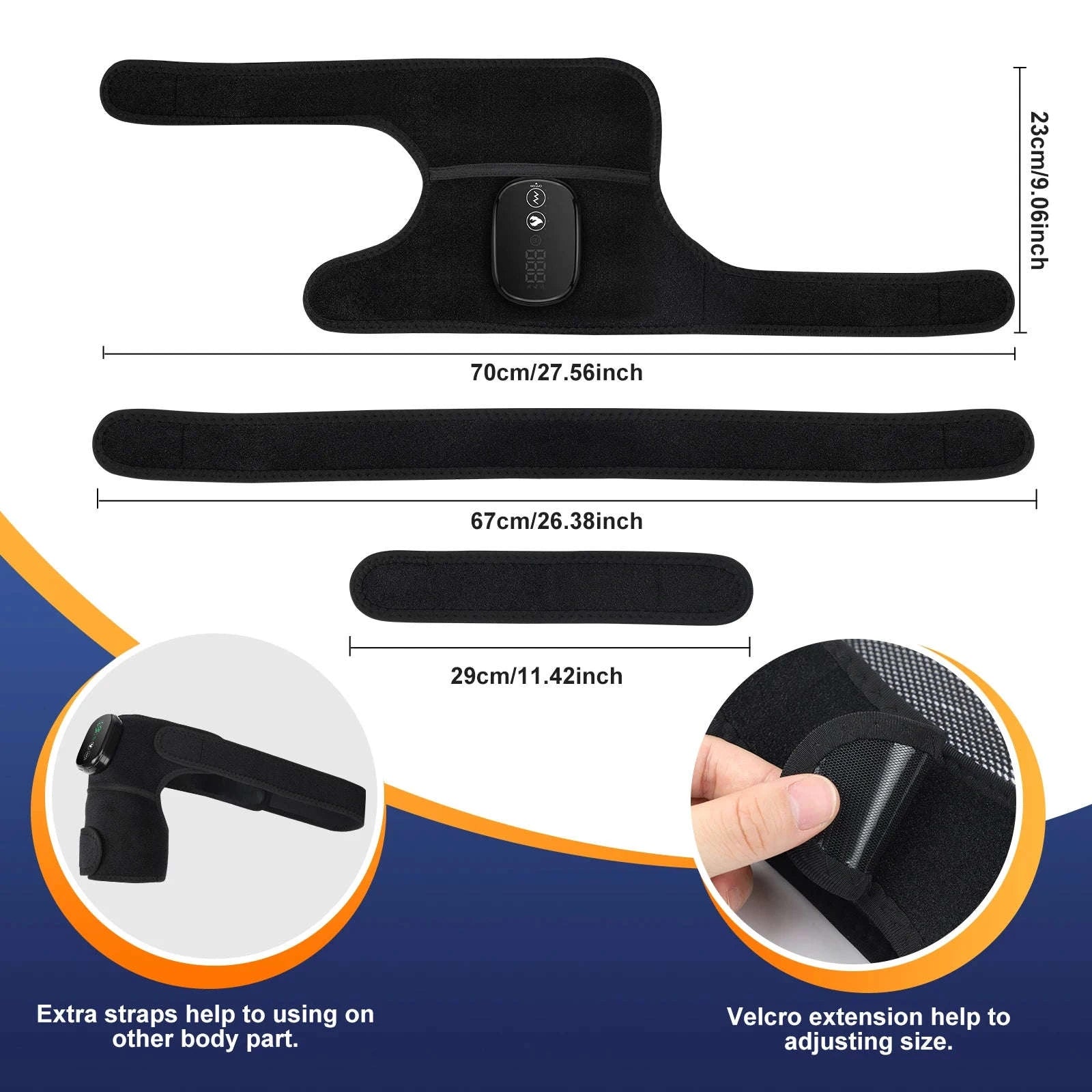 3 in 1 Vibration & Heating Shoulder Massager Pad-3 in 1-4000mAh / CHINA