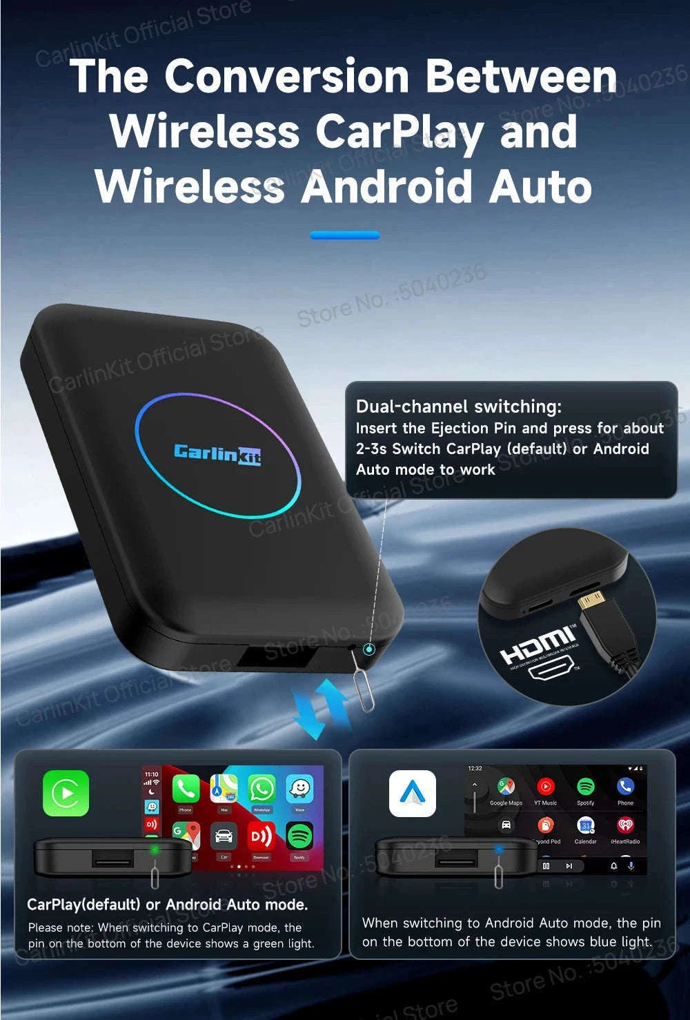 3-in-1 Wireless Phone Integration AI Box-Lite 2GB 32GB / Germany
