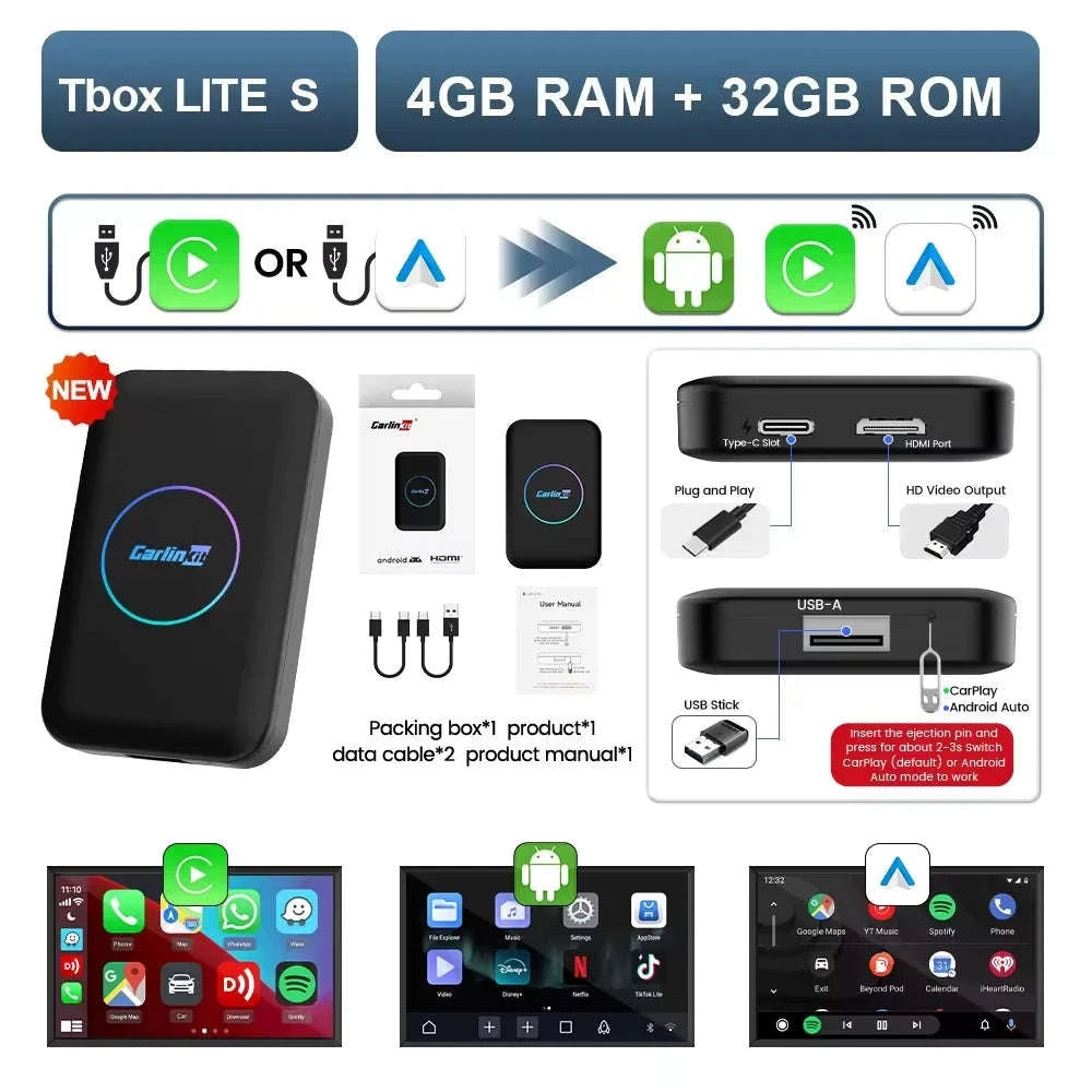 3-in-1 Wireless Phone Integration AI Box-Lite 2GB 32GB / Germany