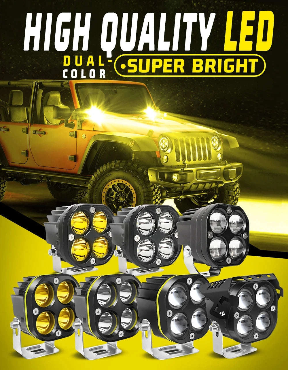 3 Inch LED Work Light 120W 12V/24V Combo Beam IP68-2PC 954H-Y
