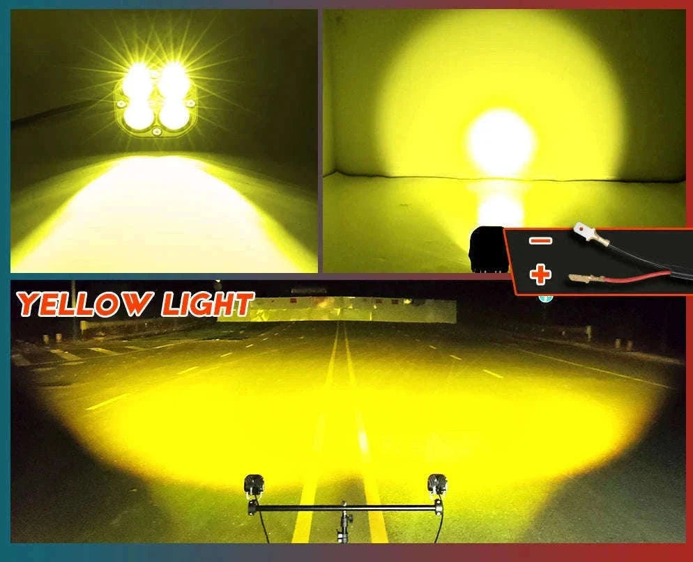 3 Inch LED Work Light 120W 12V 24V IP68-2PC White Light