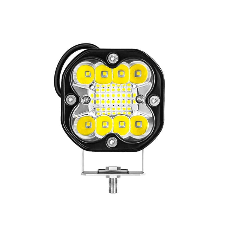 3 Inch LED Work Spot Lights 12V 24V Off-Road Fog Lights-Yellow light 22LED