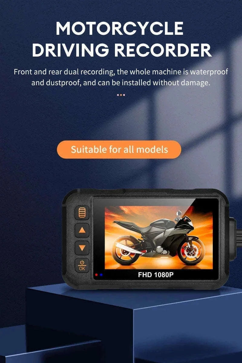 3 Inch Motorcycle Dashcam Waterproof Front and Rear DVR-SE60-DVR