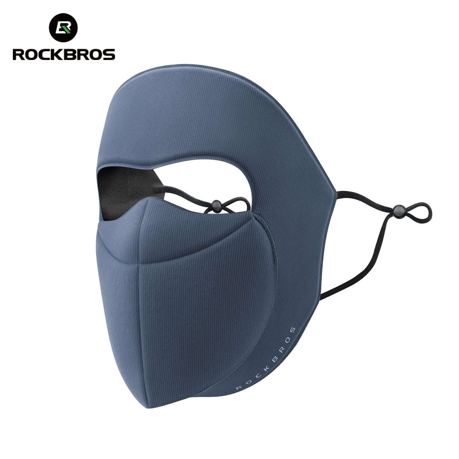 3-Layer Windproof Cycling Face Mask with UV Protection-Grey