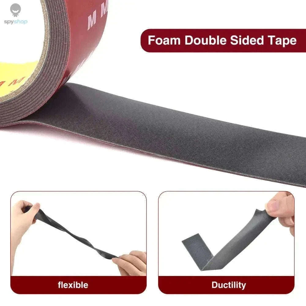 3-Meter Double-Sided Foam Tape for Automotive and Home Use-8mm