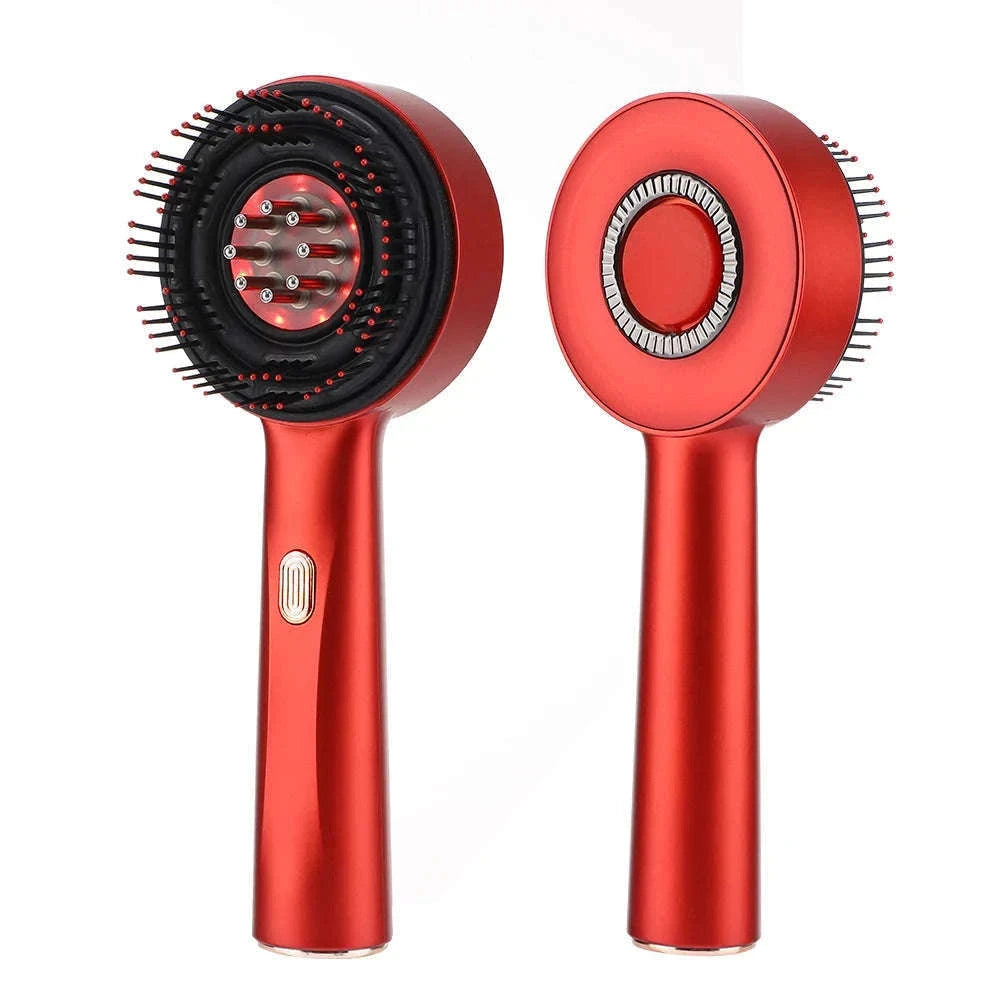 3-Mode Electric Massage Comb with Red Light Therapy-Add 1pcs oil