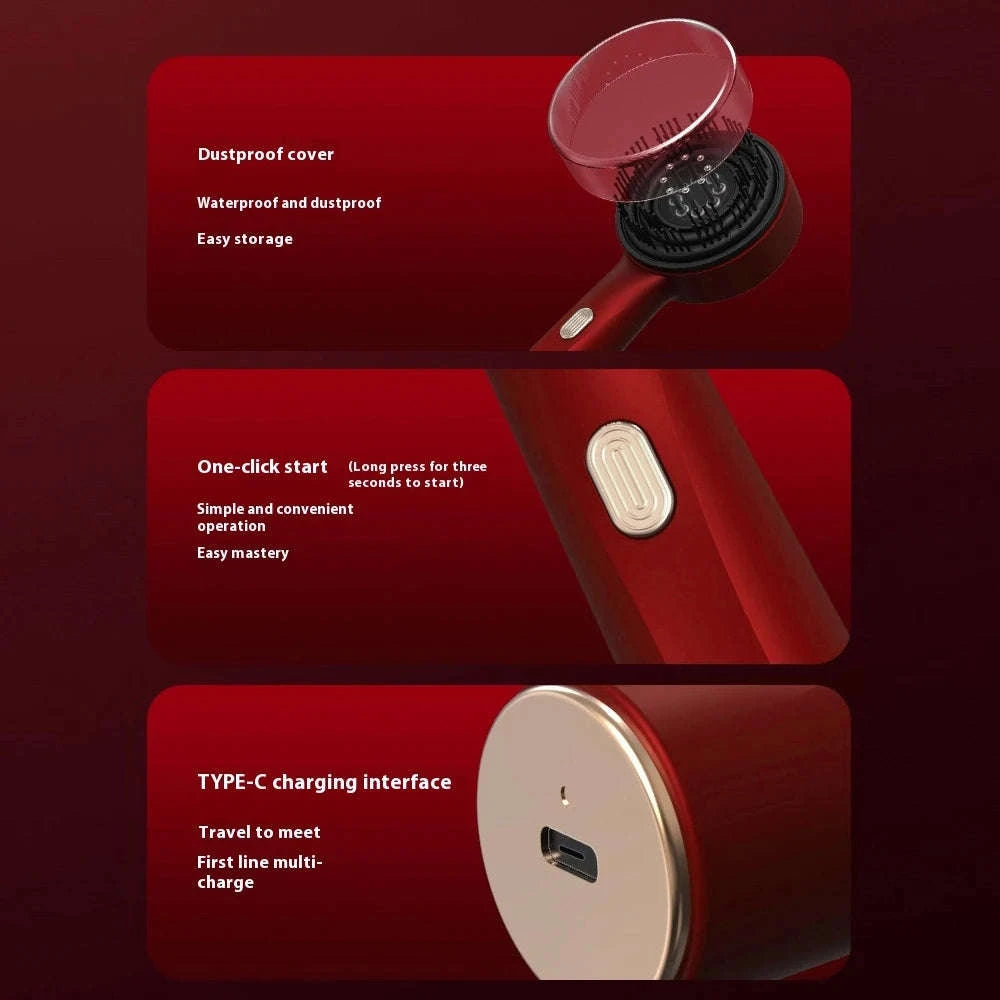 3 Modes Electric Massage Comb with Red Light Therapy-New Upgrade