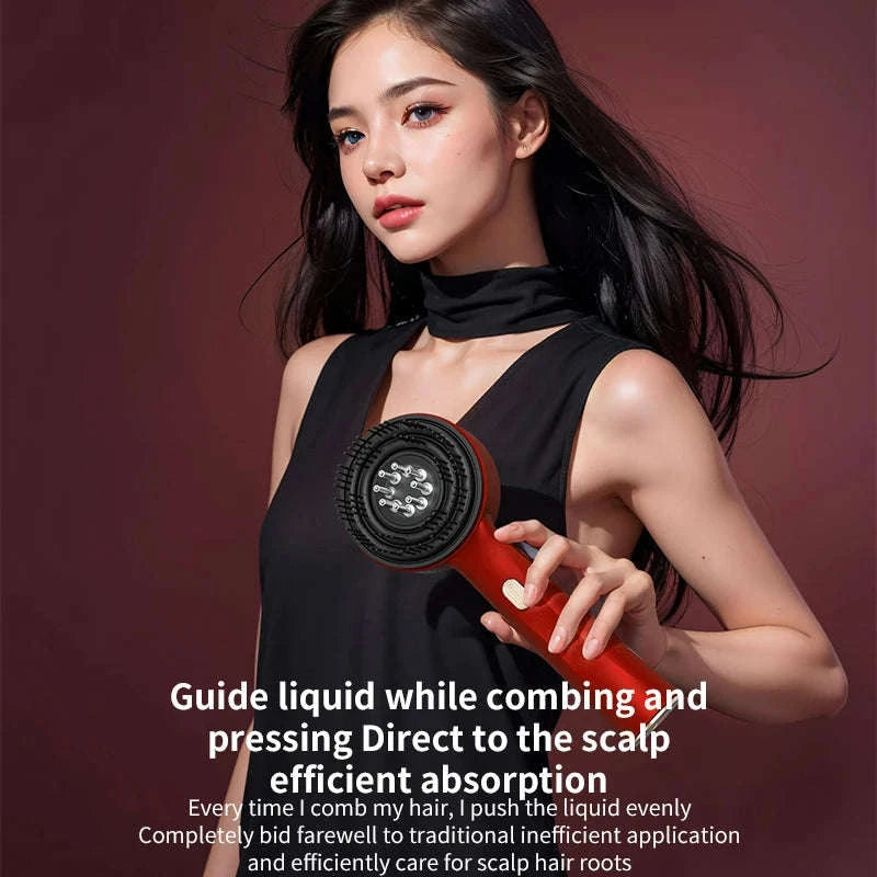 3 Modes Electric Massage Comb with Red Light Therapy-New Upgrade