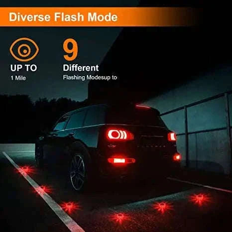 3 Pack LED Road Flares Rechargeable Emergency Warning Lights-3 Pack Rechargeable