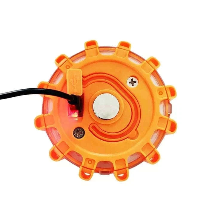 3 Pack LED Road Flares Rechargeable Emergency Warning Lights-3 Pack Rechargeable