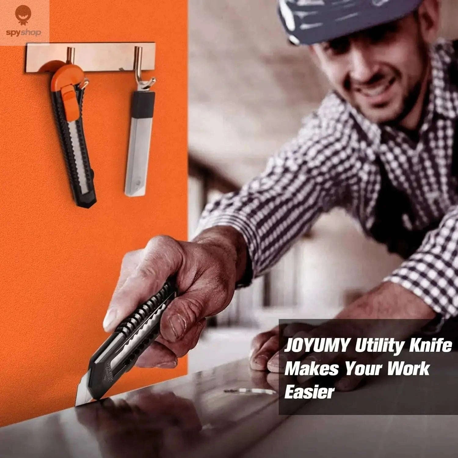 3-Pack Retractable Utility Knife Box Cutters with 10 Blades-3Knife 10Blades