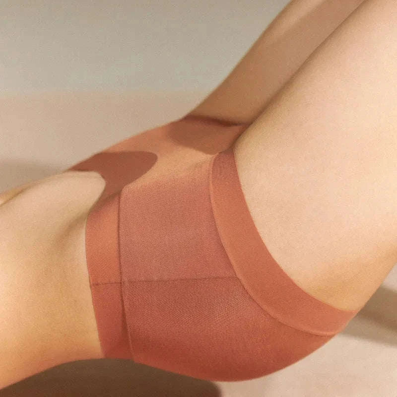 3-Pack Seamless Breathable Women’s Briefs Soft Stretch Mid-Rise Underwear-skin / XXL(70-80kg) / 3pcs
