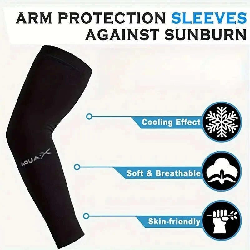 3 Pairs Breathable Sun Protection Sleeves-One Size / sanse