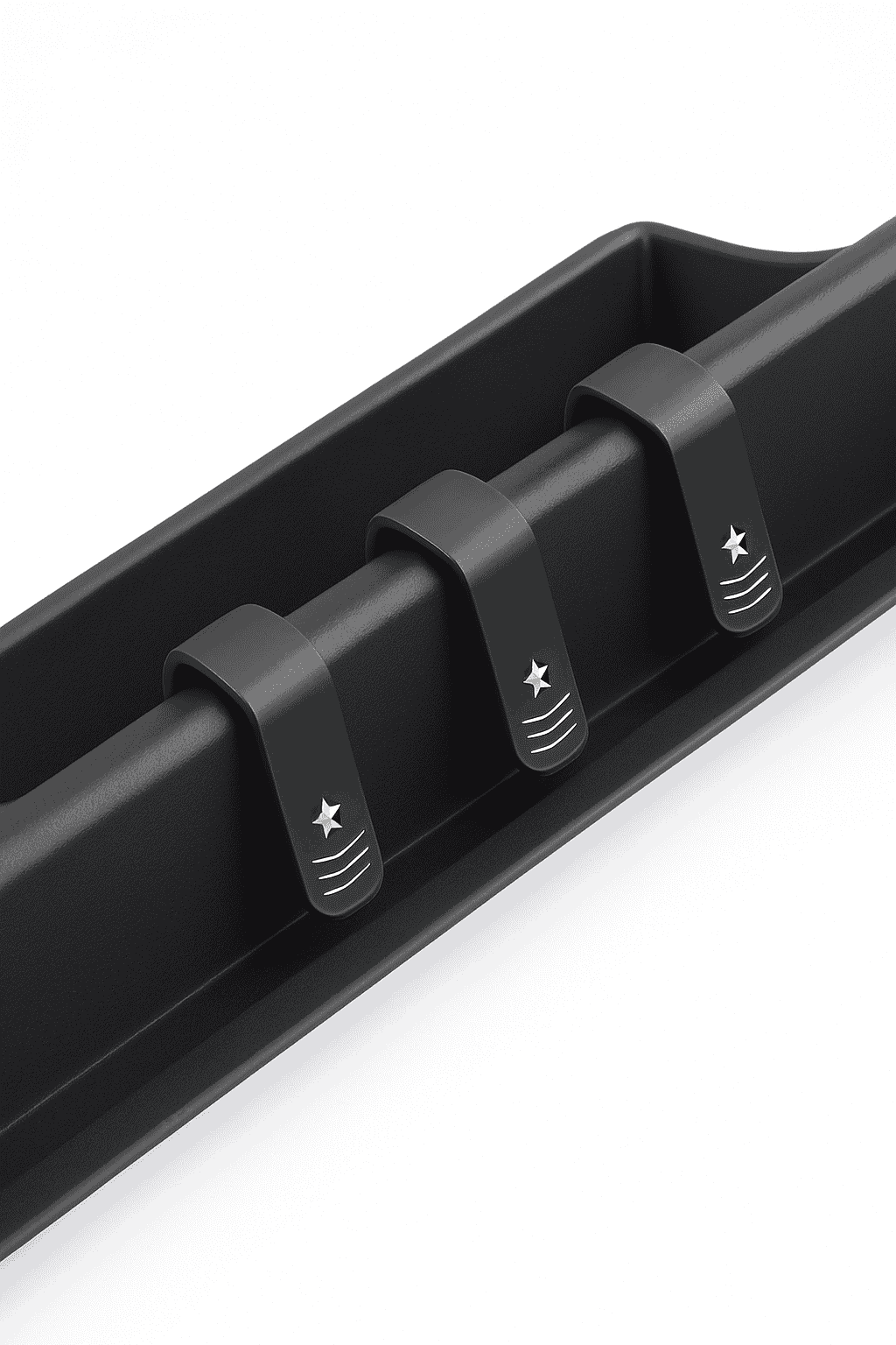 3-Piece Car Side Door Organizer Dividers Adjustable ABS Clip Storage Partition-Black 3pcs