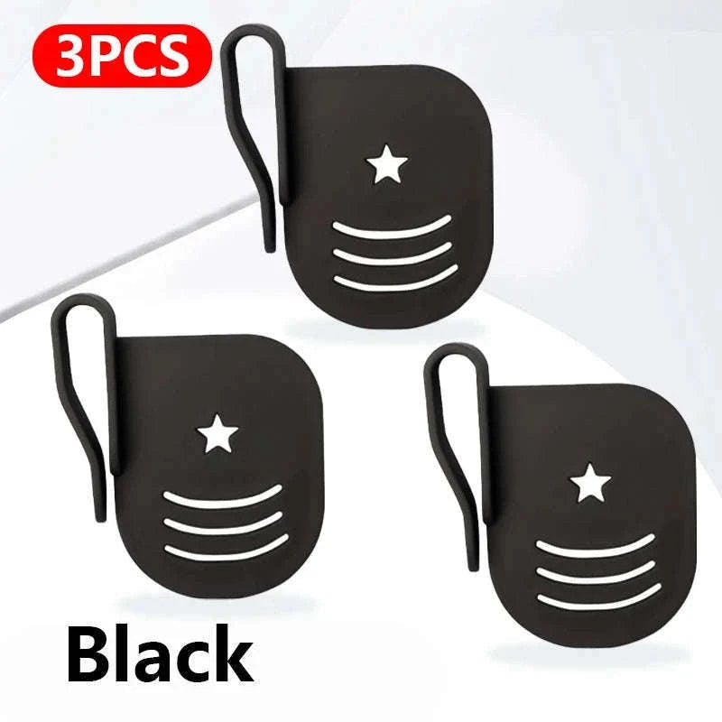 3-Piece Car Side Door Organizer Dividers Adjustable ABS Clip Storage Partition-Black 3pcs