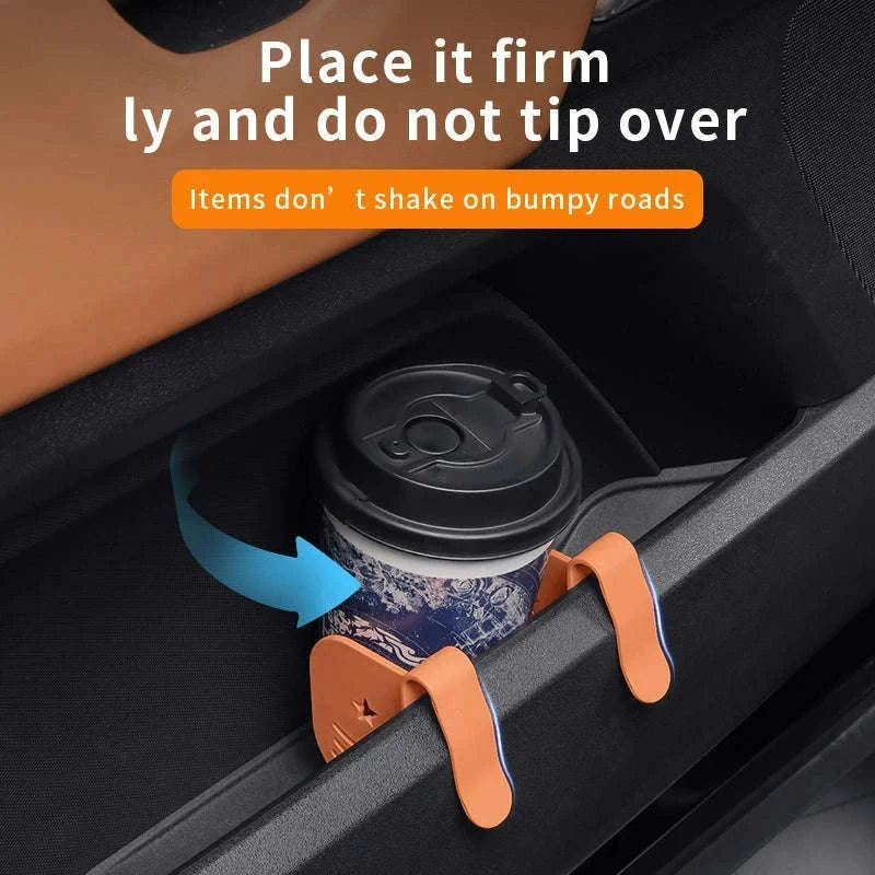 3-Piece Car Side Door Organizer Dividers Adjustable ABS Clip Storage Partition-Black 3pcs