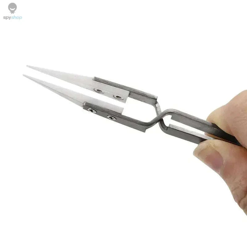 3-Piece Precision Ceramic Soldering Tweezers Set-3pcs