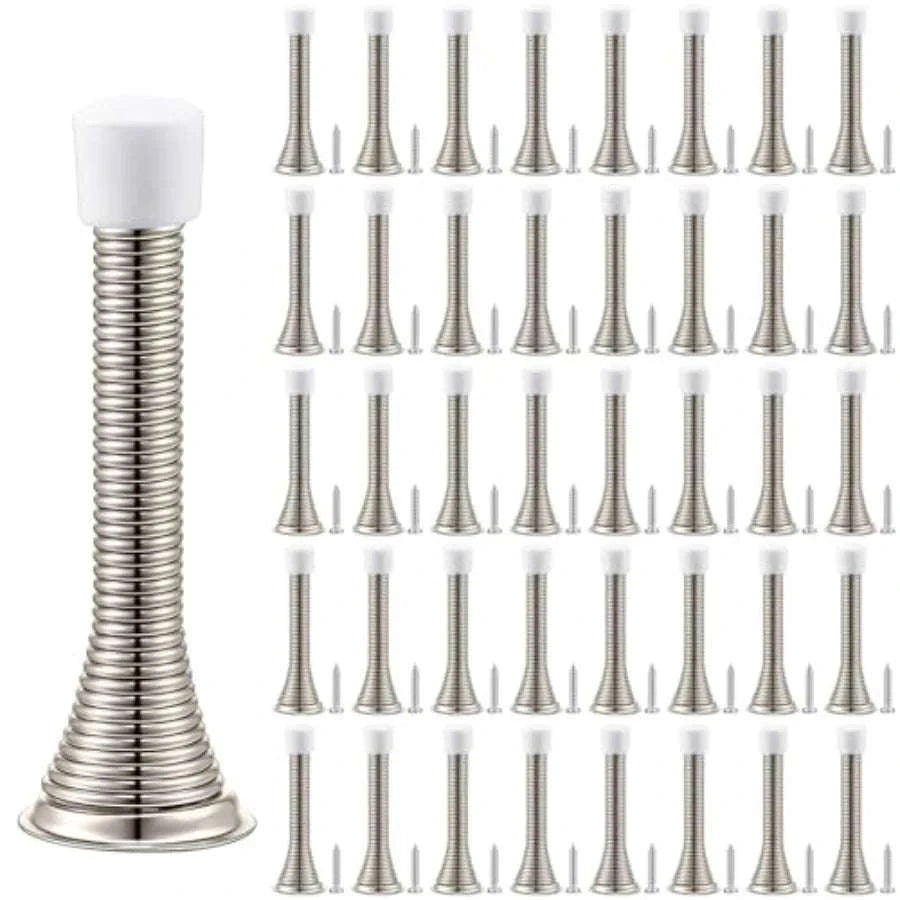 3" Spring Door Stopper with Rubber Tip and Rustproof Screw-United States / 100