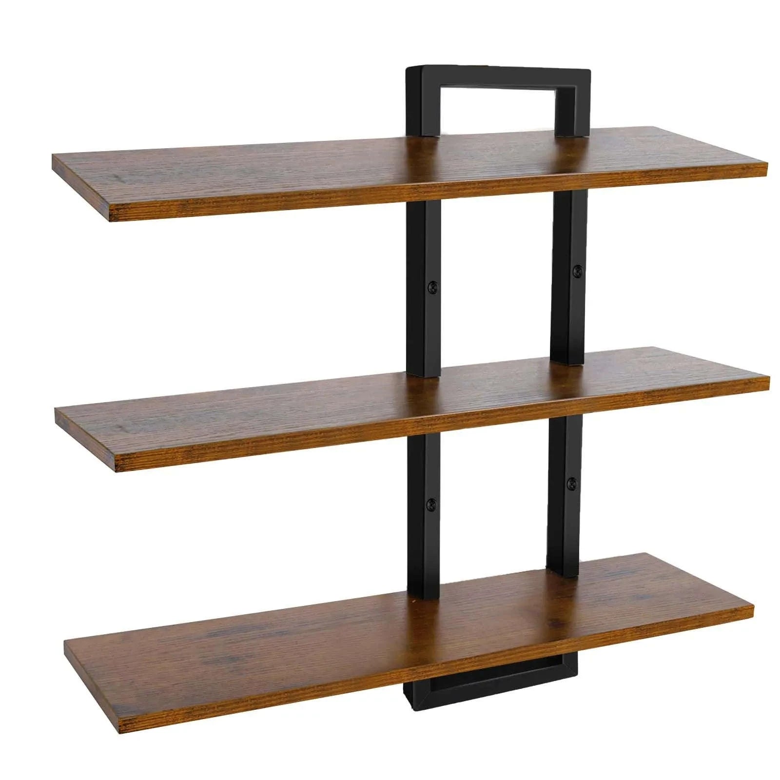 3-Tier Floating Wall Shelves Adjustable Rustic Storage Rack-3 Layers / france