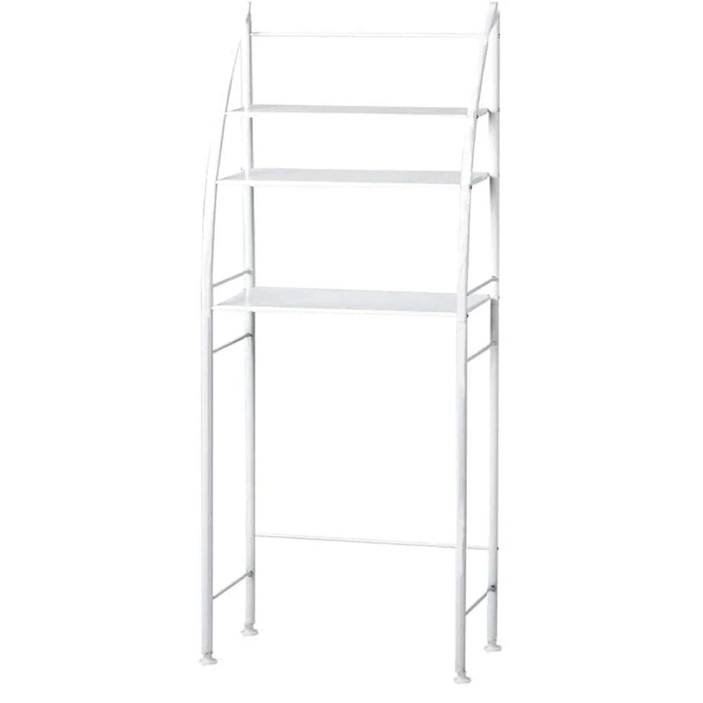3-Tier Over Toilet Storage Rack Space-Saving Metal Organizer Shelf-WHITE / france