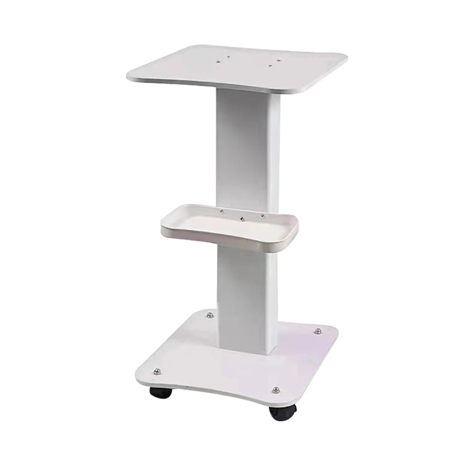 3-Tier Salon Rolling Trolley Cart with Silent Wheels, 40kg Capacity-WHITE / france