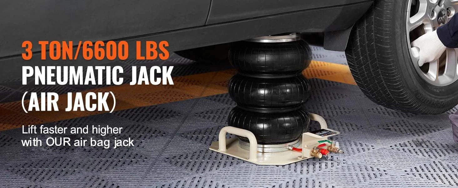 3 Ton Air Bag Jack Fast Lift Pneumatic Car Jack 5–17.7 Inches-spain