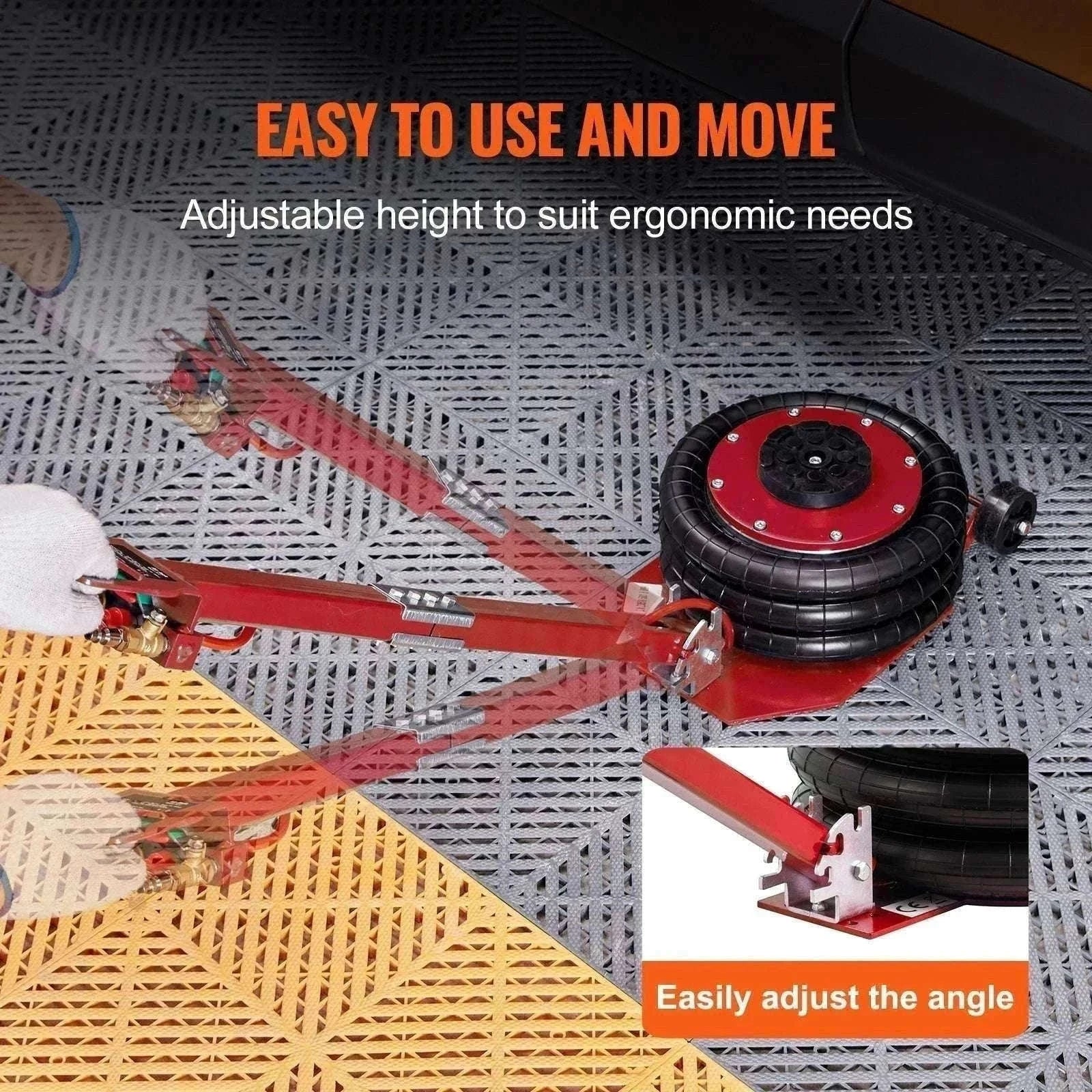 3 Ton Air Bag Jack Quick Lift Pneumatic Car Jack with Wheels-3T Adjustable blue / United States