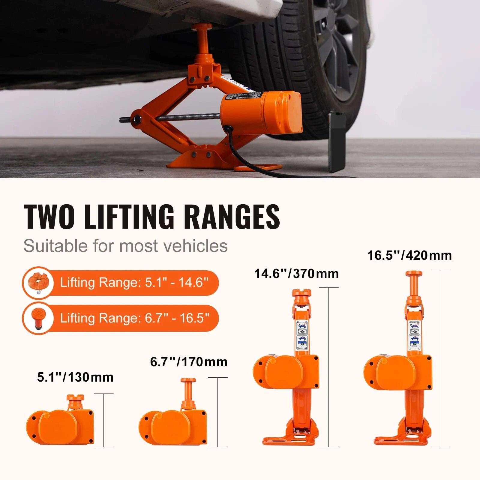 3 Ton Electric Car Jack Kit 12V with Impact Wrench for SUV & Sedan-3T with Wrench / france