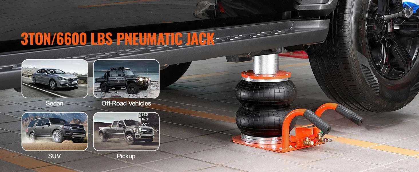 3 Ton Pneumatic Air Jack 3–8s Quick Lift for Cars & SUVs-3T / france