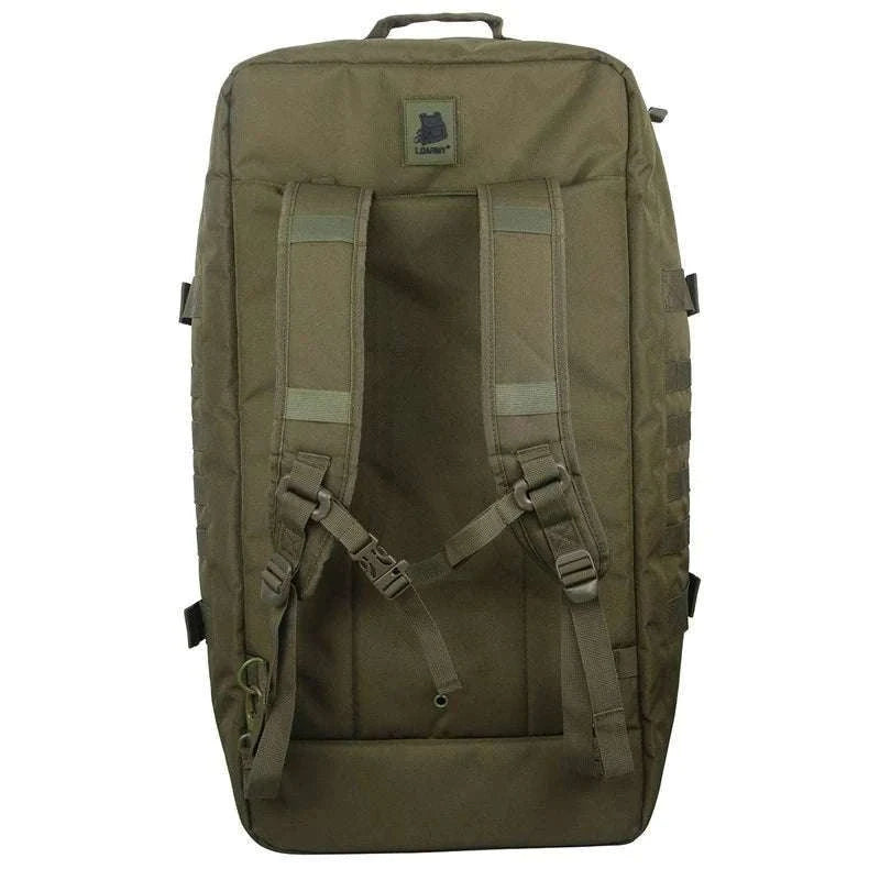 3-Way Tactical Duffel Backpack 30L 50L 80L Travel Hiking Bag-30L Brown / Poland