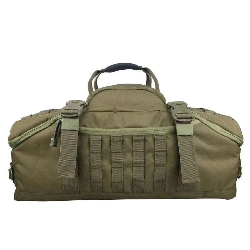 3-Way Tactical Duffel Backpack 30L 50L 80L Travel Hiking Bag-30L Brown / Poland