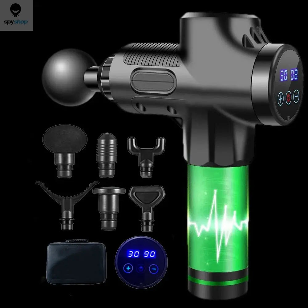 30 Level Massage Gun Fascia Deep Muscle Relax Body Neck Massager Electric Fitness Equipment Noise Reduction Male Female