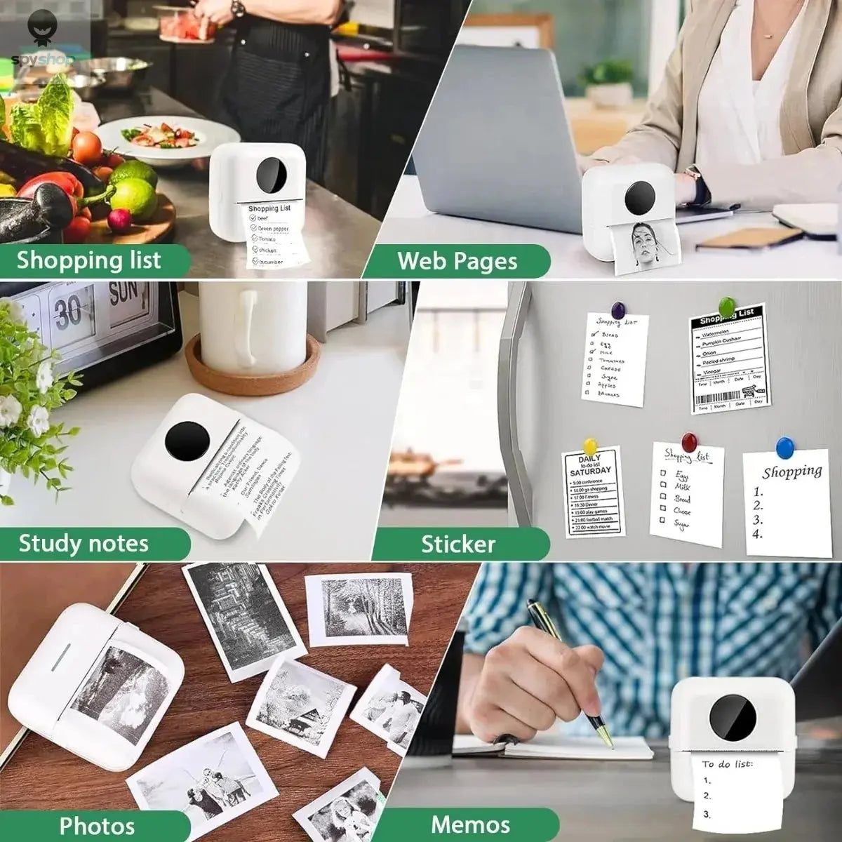 30 Rolls 57*25mm Thermal Paper White Sticker Camera Instant Print Kids Camera Printing Paper Replacement Accessories Parts Spy-shop.com