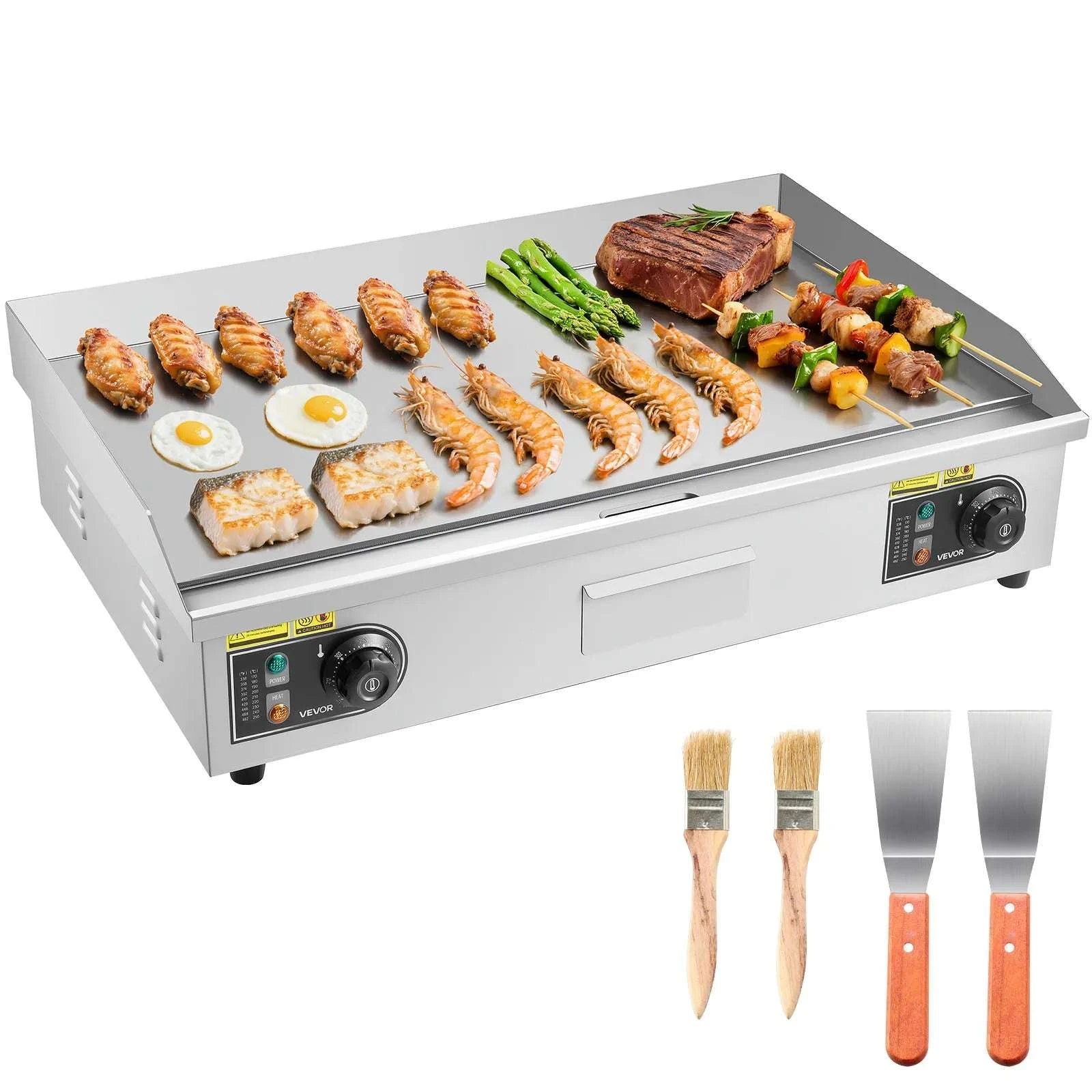 30" Commercial Electric Griddle Flat Top 4400W with Temp Control-30inch 4400W / United States