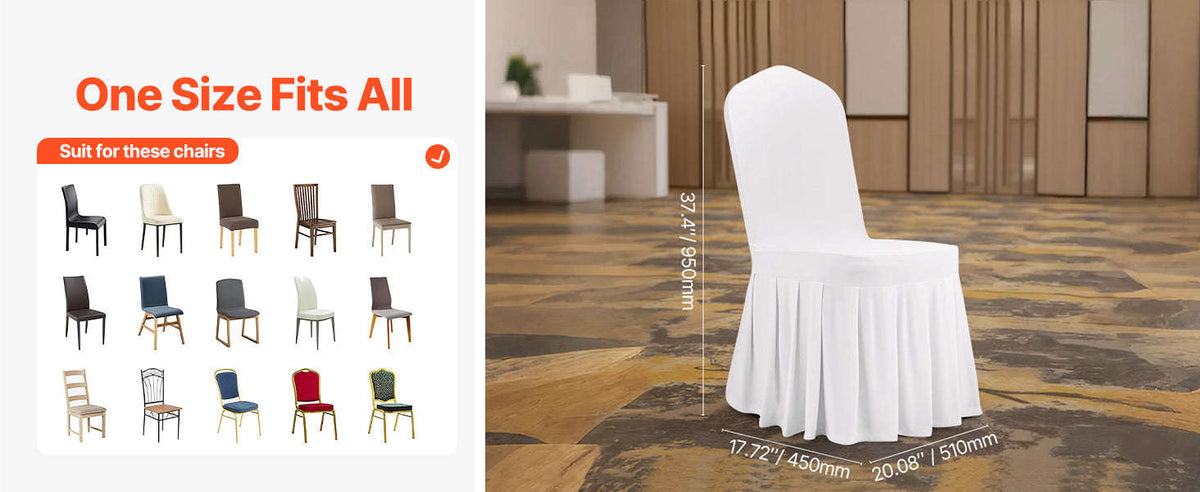 30 Pcs White Stretch Chair Covers for Party and Banquet-Red 30pcs / spain