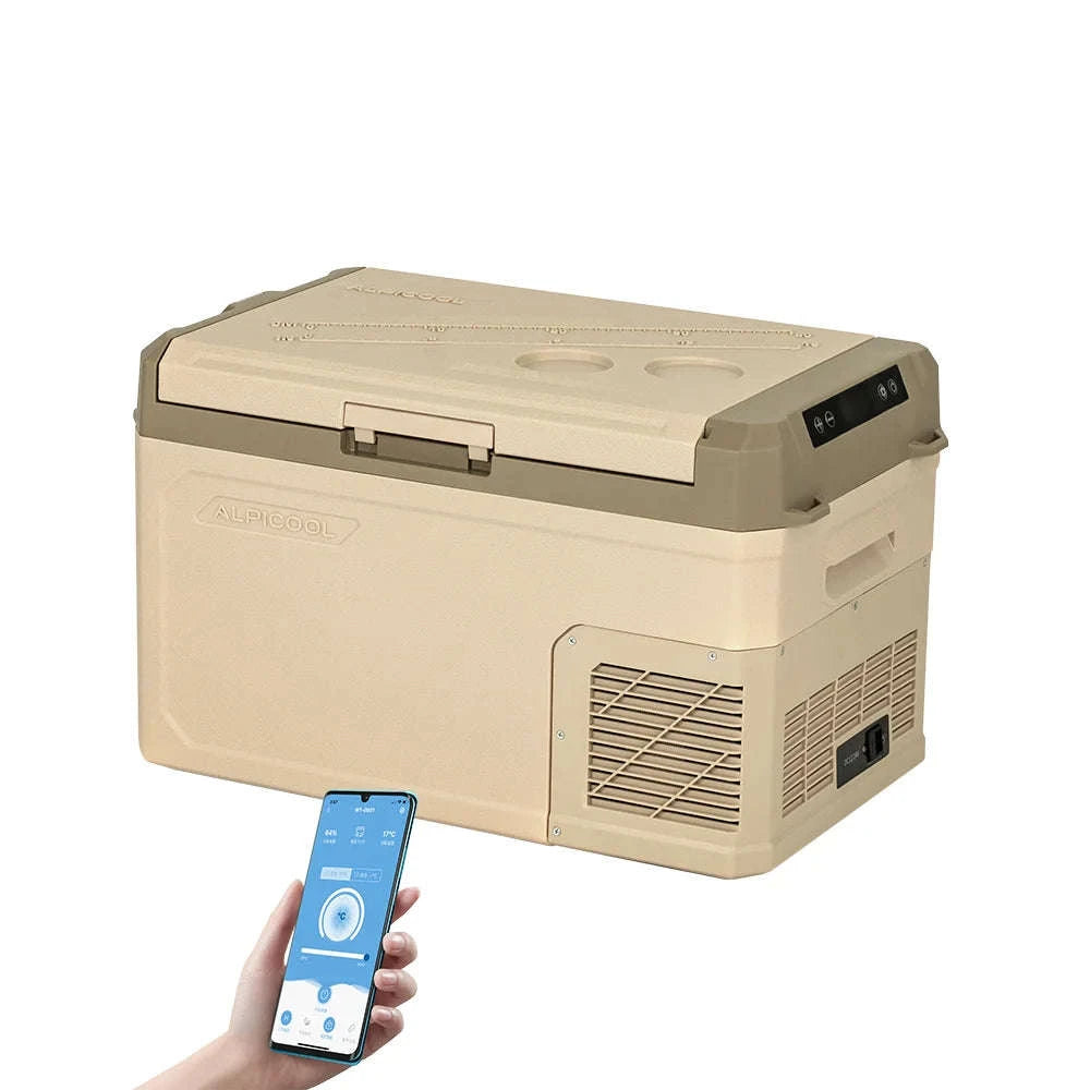 30 Quart Portable Car Refrigerator 12 Volt Fast Cooling Fridge-United States