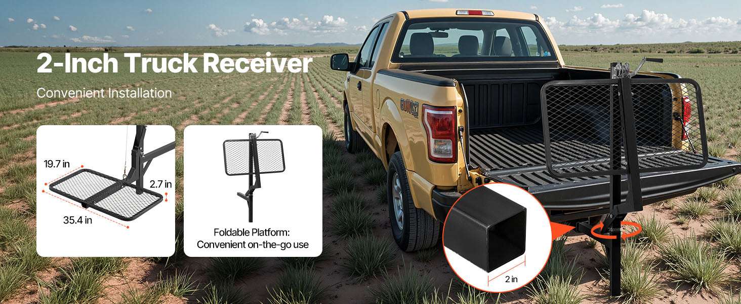 300 lbs Hitch-Mounted Deer Hoist with Platform & 2" Receiver-300lbs / france