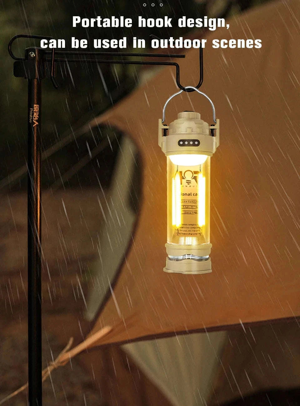 3000mAh Portable Waterproof Camping Lantern-storage bag