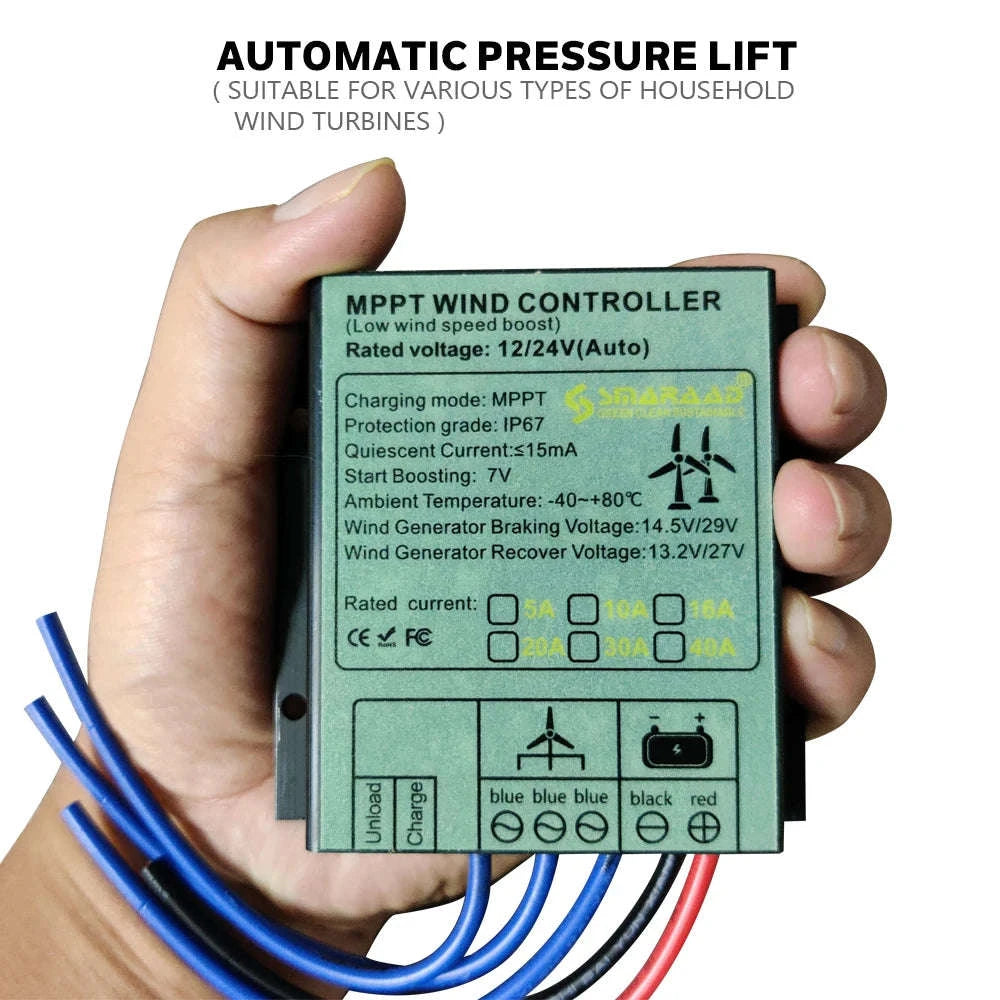 3000W Wind Turbine Generator with MPPT Controller for Off-Grid Home System-Free MPPT Controller / 3000W / China Mainland|12V