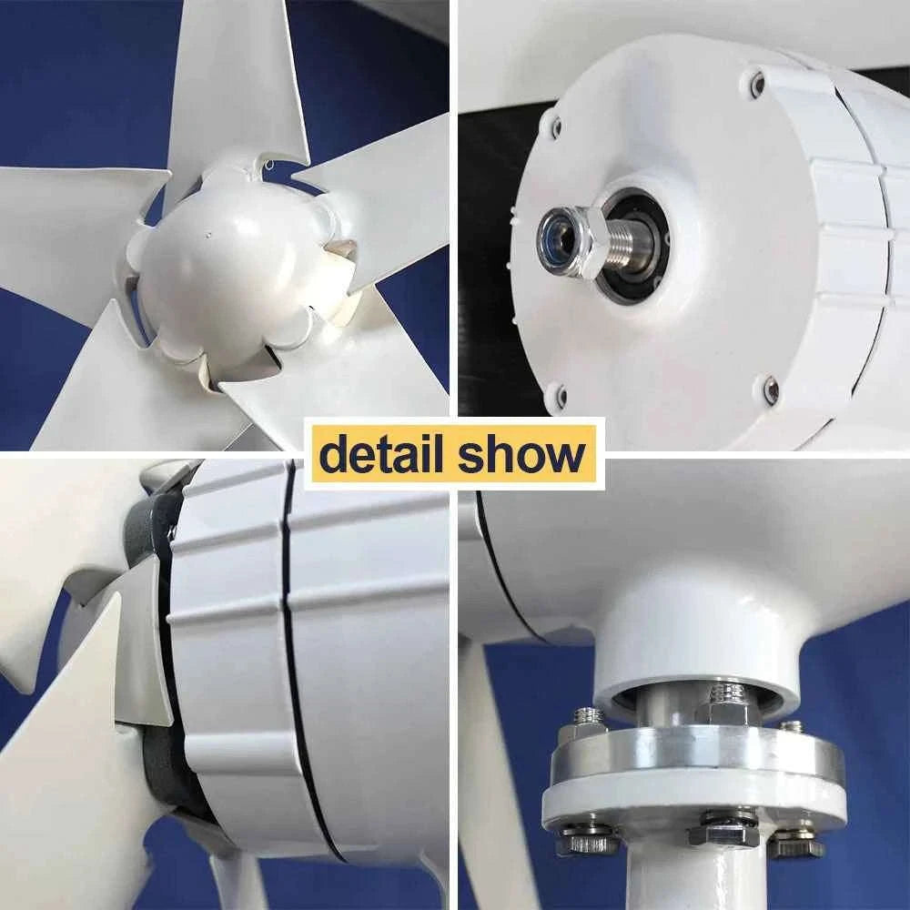 3000W Wind Turbine Generator with MPPT Controller for Off-Grid Home System-Free MPPT Controller / 3000W / China Mainland|12V