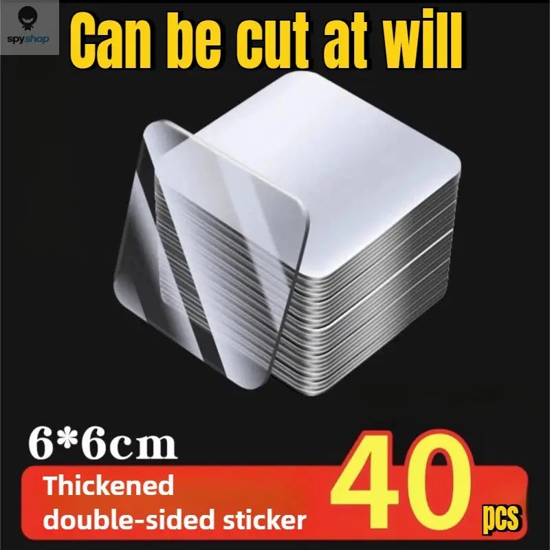300Pcs Double Sided Adhesive Tape Nano Reusable Super Strong Transparent Wall Stickers WaterProof Widely Used Wall Mount Sticker Spy-shop.com