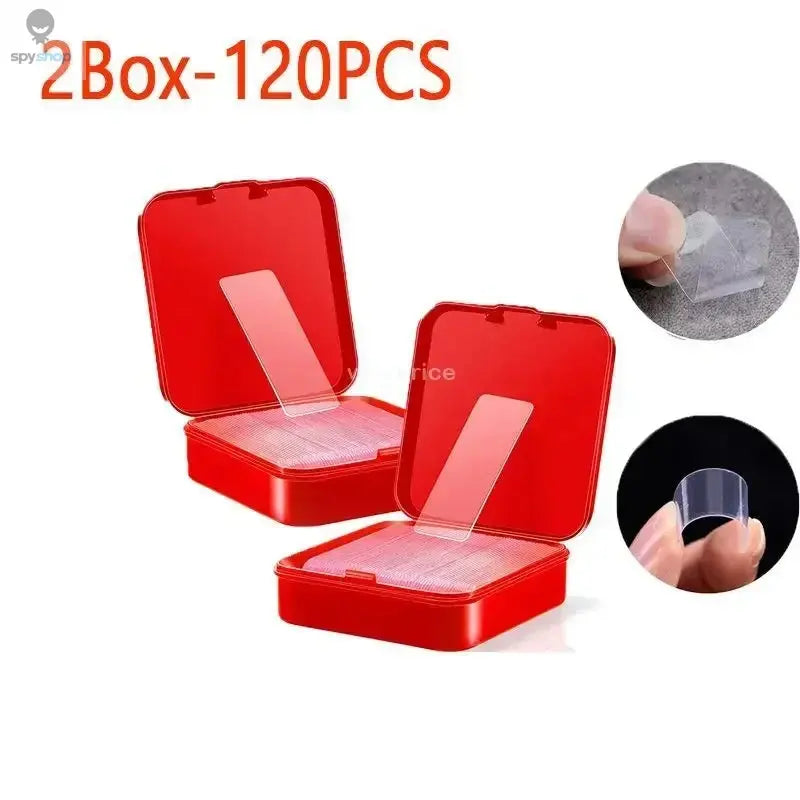 300Pcs Double Sided Adhesive Tape Nano Reusable Super Strong Transparent Wall Stickers WaterProof Widely Used Wall Mount Sticker Spy-shop.com